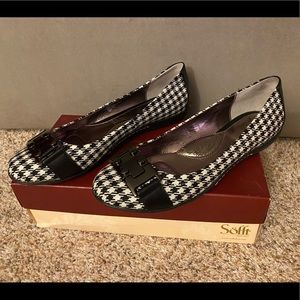 Sofft Palina black/white plaid flats
